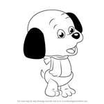 How to Draw Whopper from Pound Puppies
