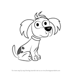 How to Draw Yipper from Pound Puppies