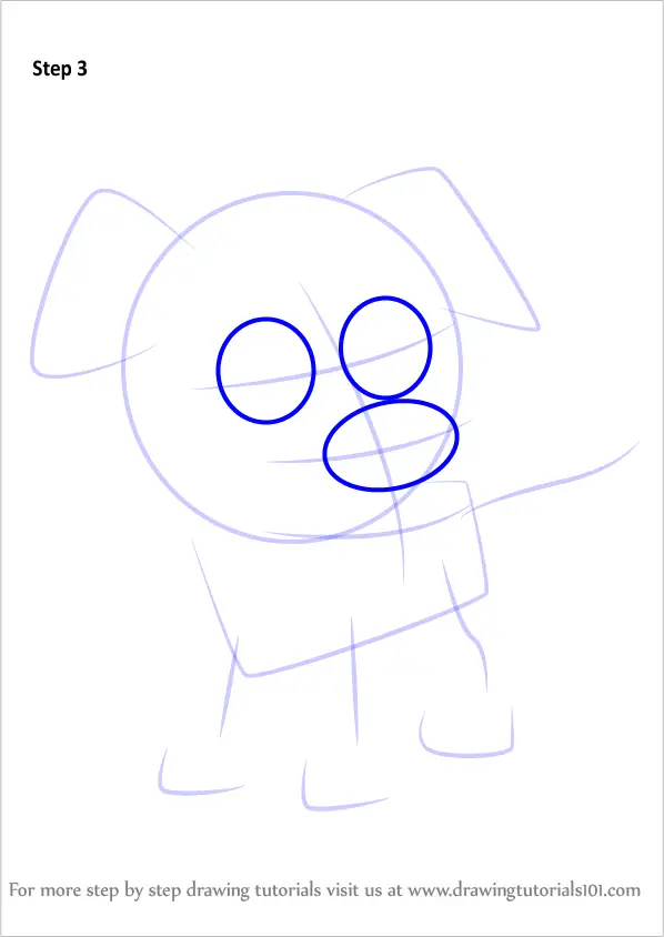 How to Draw Zipper from Pound Puppies (Pound Puppies) Step by Step ...