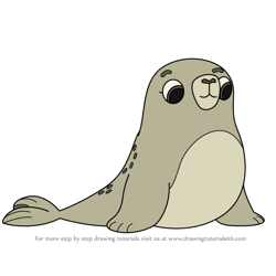 How to Draw Silky from Puffin Rock