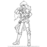How to Draw Yang Xiao Long from RWBY