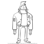 How to Draw Buttermaker from Randy Cunningham - 9th Grade Ninja