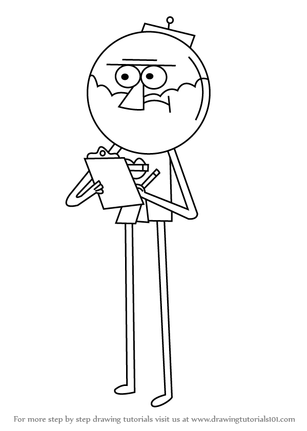 regular show coloring pages benson