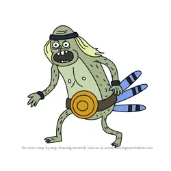 How to Draw Moon Monster from Regular Show