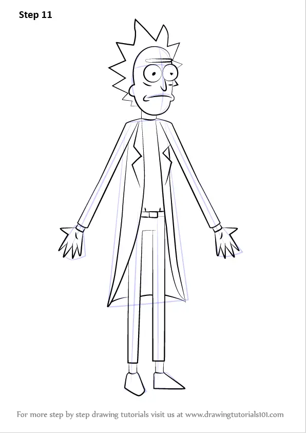 Learn How to Draw Rick from Rick and Morty Rick and Morty 