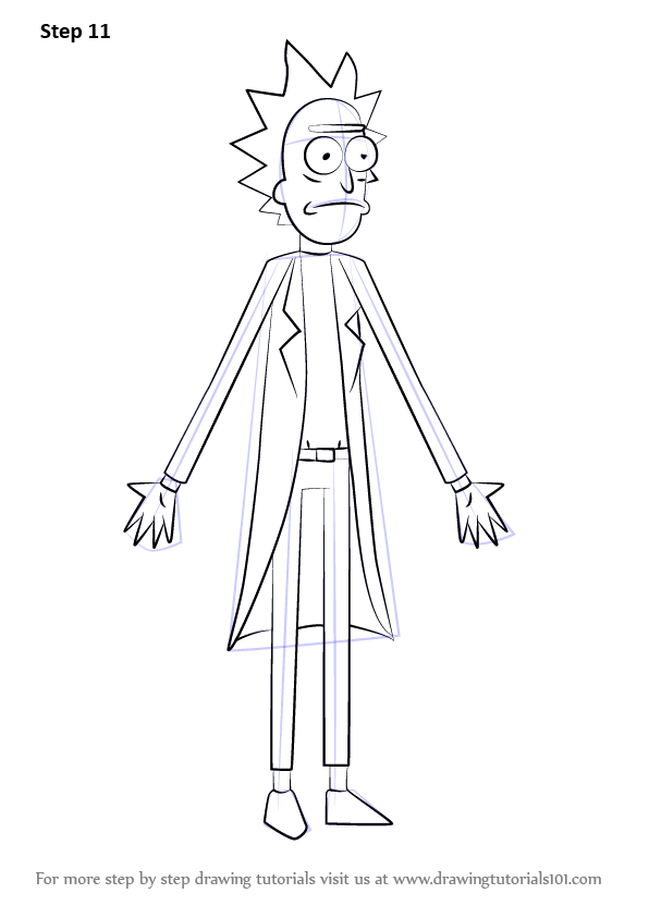 Learn How to Draw Rick from Rick and Morty Rick and Morty 