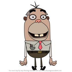 How to Draw Hank Mufflin from Fanboy & Chum Chum