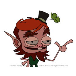 How to Draw Lucky Charlie from Fanboy & Chum Chum