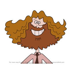 How to Draw Mr. Mitchell from Robot Jones