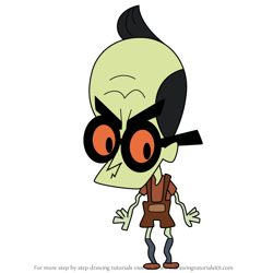 How to Draw Klaus Von Affenkugel from Robotboy