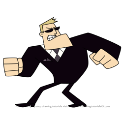 How to Draw Special Agent from Robotboy