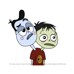 How to Draw Frank and Len from Ruby Gloom