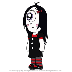 How to Draw Iris from Ruby Gloom