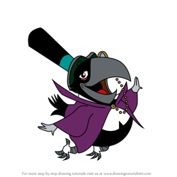 How to Draw Poe from Ruby Gloom