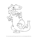 How to Draw Reptar from Rugrats