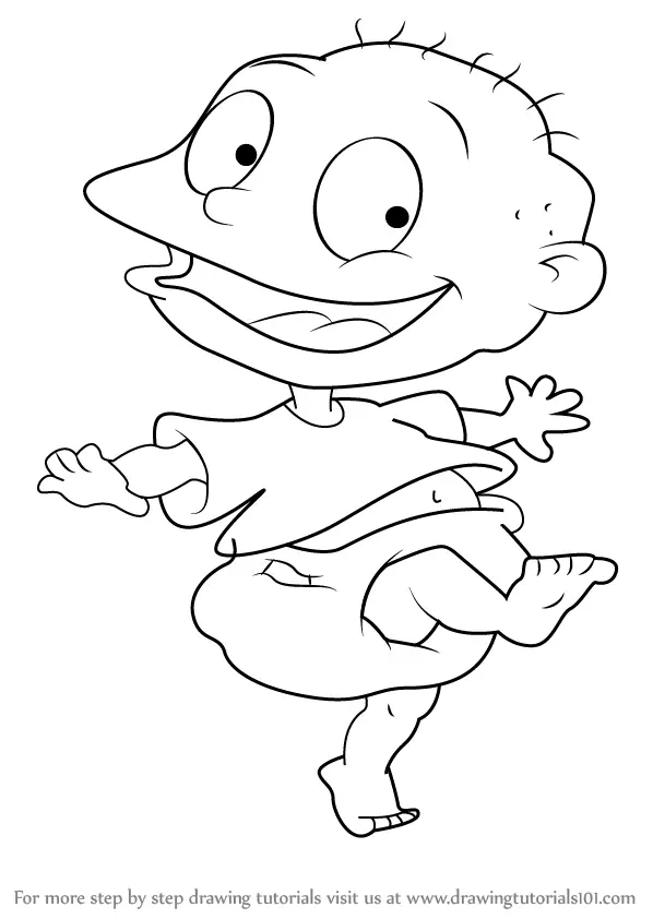 Learn How to Draw Tommy from Rugrats (Rugrats) Step by Step : Drawing
