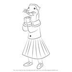 How to Draw Ottoline the Otter from Rupert