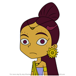 How to Draw Kareena Kahn from Sally Bollywood Super Detective