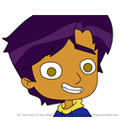 How to Draw Rahani Gupta from Sally Bollywood Super Detective