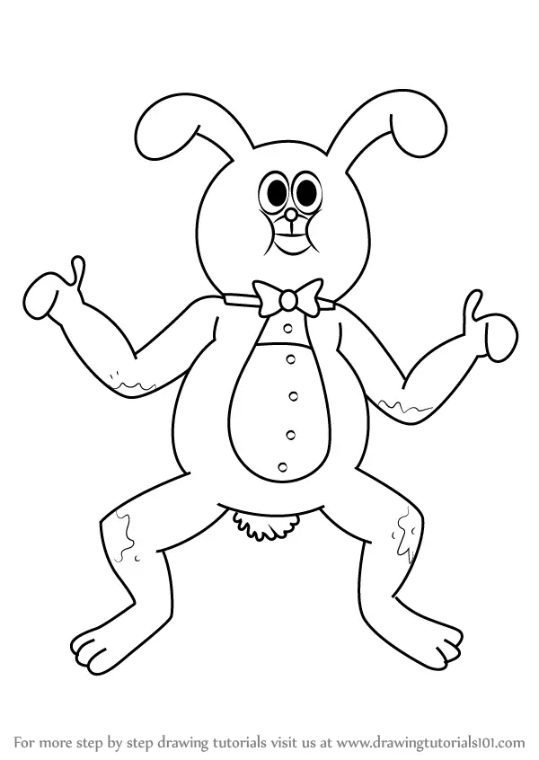 Step by Step How to Draw Huggle Bunn from Sanjay and Craig ...