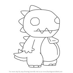 How to Draw Raxzilla from Scott Pilgrim Takes Off