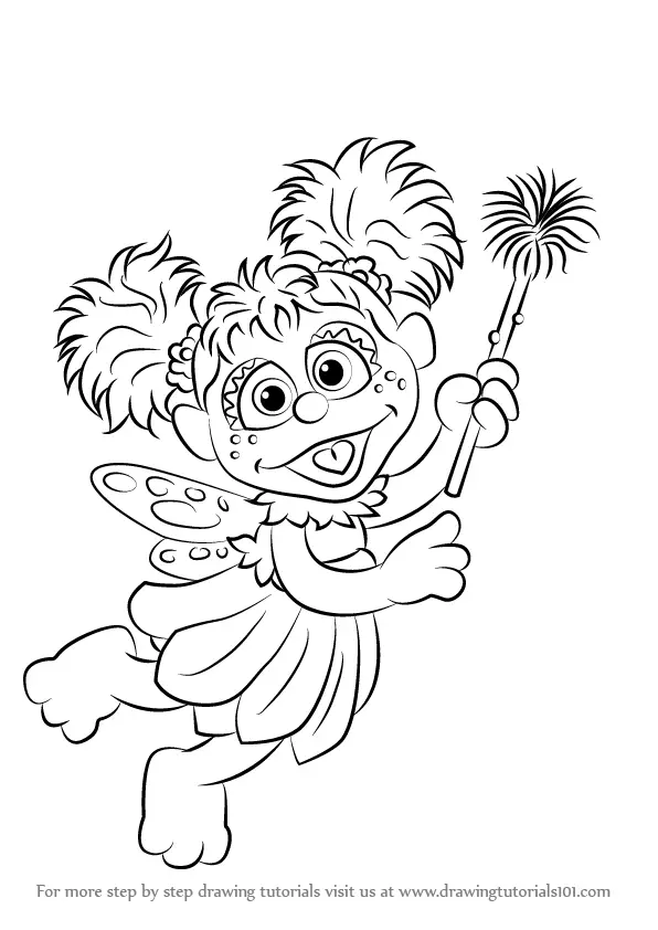 Sesame Street Abby Coloring Pages