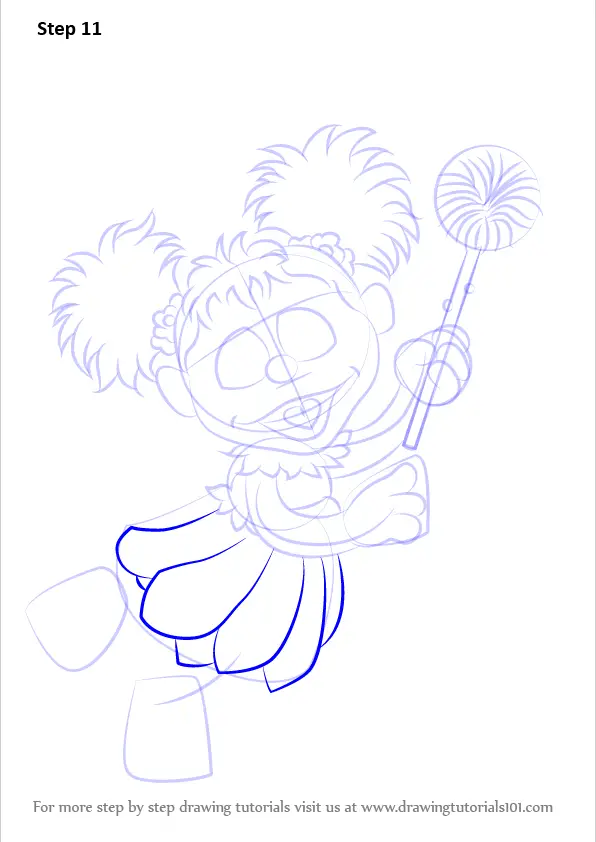 Step by Step How to Draw Abby Cadabby from Sesame Street