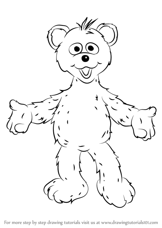 How to Draw Baby Bear from Sesame Street (Sesame Street) Step by Step ...