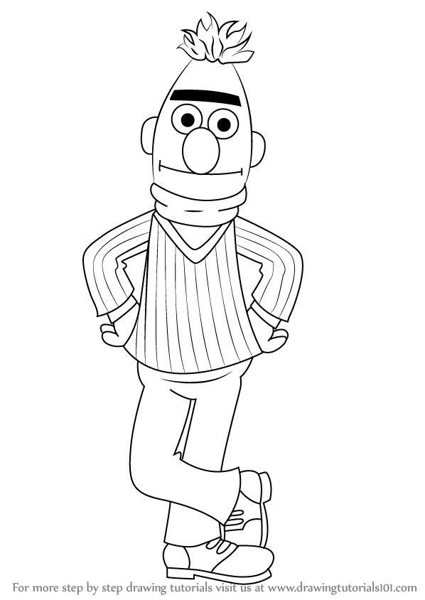 Learn How to Draw Bert from Sesame Street Sesame Street 