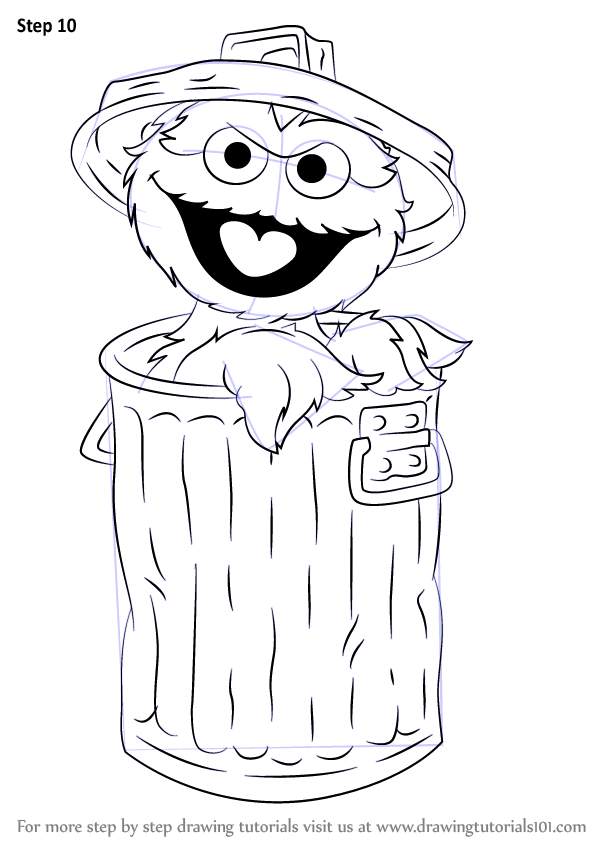 Learn How to Draw Oscar the Grouch from Sesame Street (Sesame Street