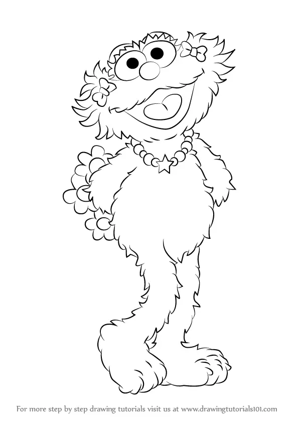 zoe from sesame street coloring pages - photo #3