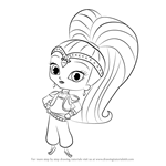 How to Draw Shine from Shimmer and Shine