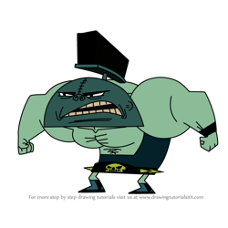 How to Draw Brute Brutal from Sidekick