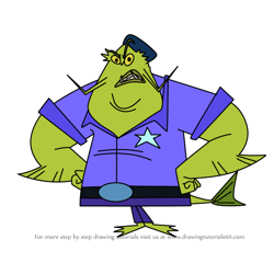 How to Draw Finn's Father from Sidekick