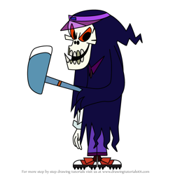 How to Draw The Bogey Man from Sidekick