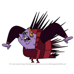 How to Draw The Porcupine Villain from Sidekick