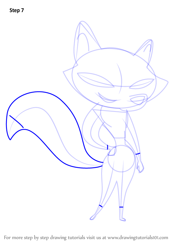 How to Draw Fox from Skunk Fu! (Skunk Fu!) Step by Step