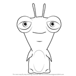 How to Draw Lavalynx from Slugterra