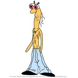 How to Draw DJ Spit from Smiling Friends