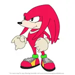How to Draw Knuckles the Echidna from Sonic Underground