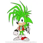 How to Draw Manic the Hedgehog from Sonic Underground
