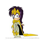 How to Draw Queen Aleena Hedgehog from Sonic Underground