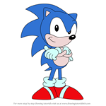 How to Draw Sonic the Hedgehog from Sonic Underground