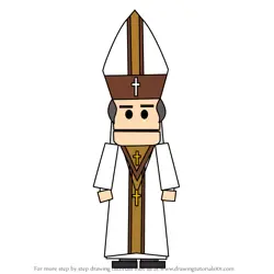 How to Draw Canadian Bishop from South Park