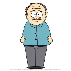 How to Draw Cartman's Father from South Park