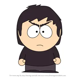 How to Draw Damien Thorn from South Park