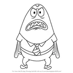 How to Draw Angry Jack from SpongeBob SquarePants