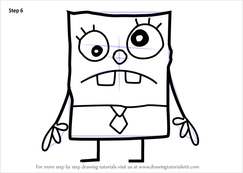 Learn How to Draw DoodleBob from SpongeBob SquarePants 
