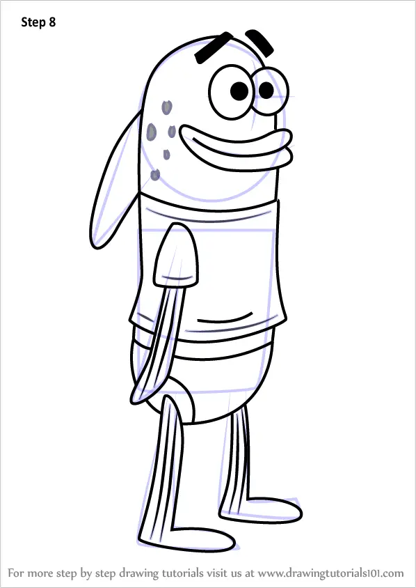 Learn How to Draw Harold from SpongeBob SquarePants (SpongeBob
