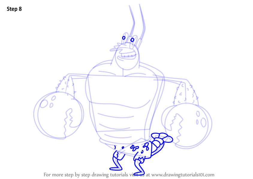 Learn How to Draw Larry the Lobster from SpongeBob SquarePants